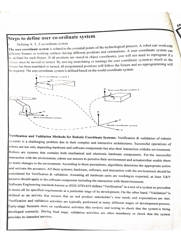 Define User Coordinate System | PDF
