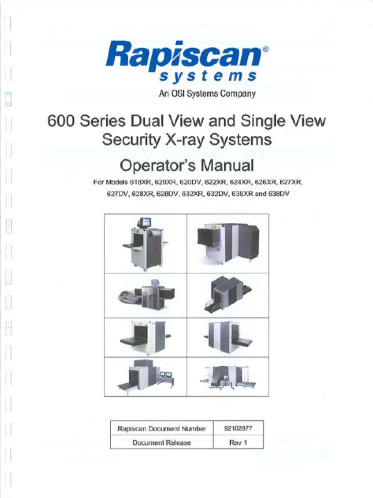 Rapiscan Systems X Ray Scanner OM | PDF