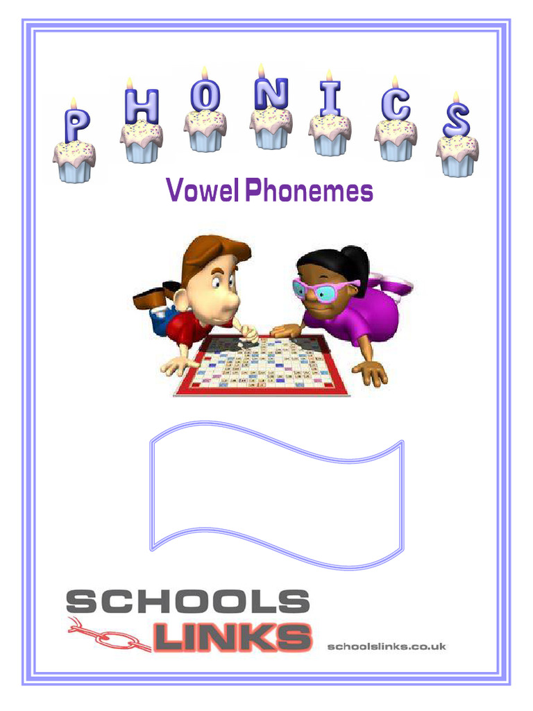 Phonics Work Book Vowel Phonemes | PDF | Human Voice | Linguistics