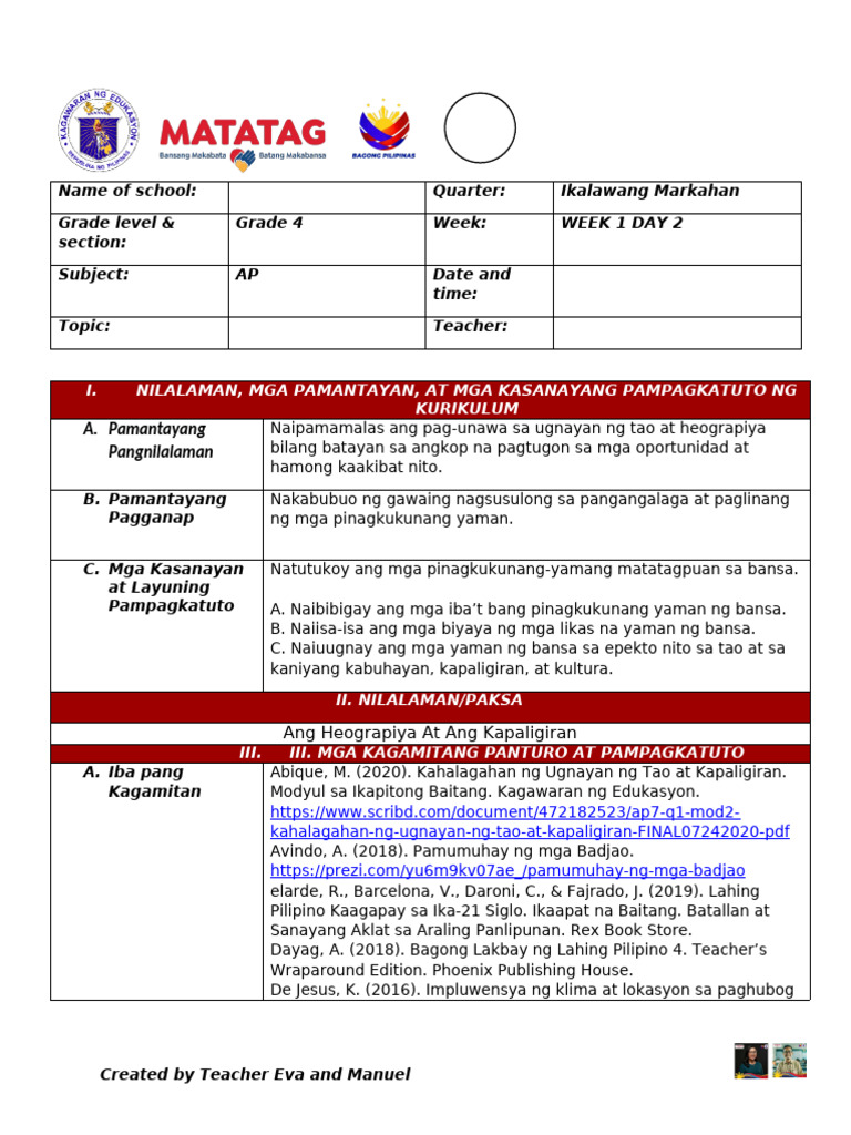 Detailed Lesson Plan | PDF