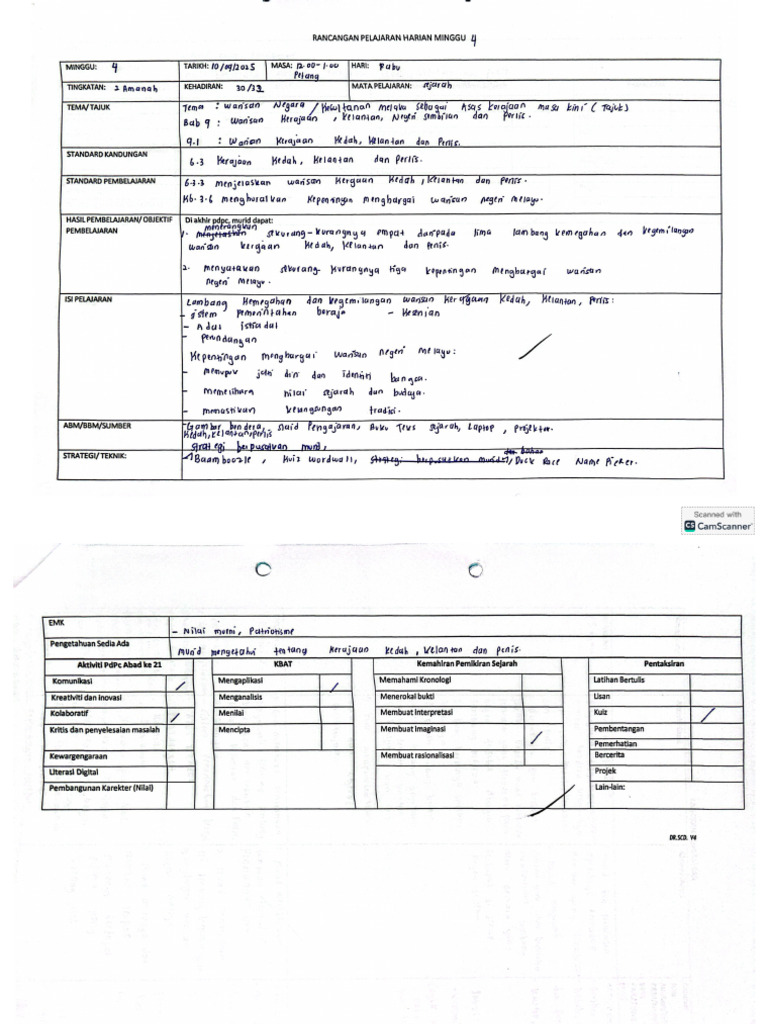 RPH Minggu 4 | PDF