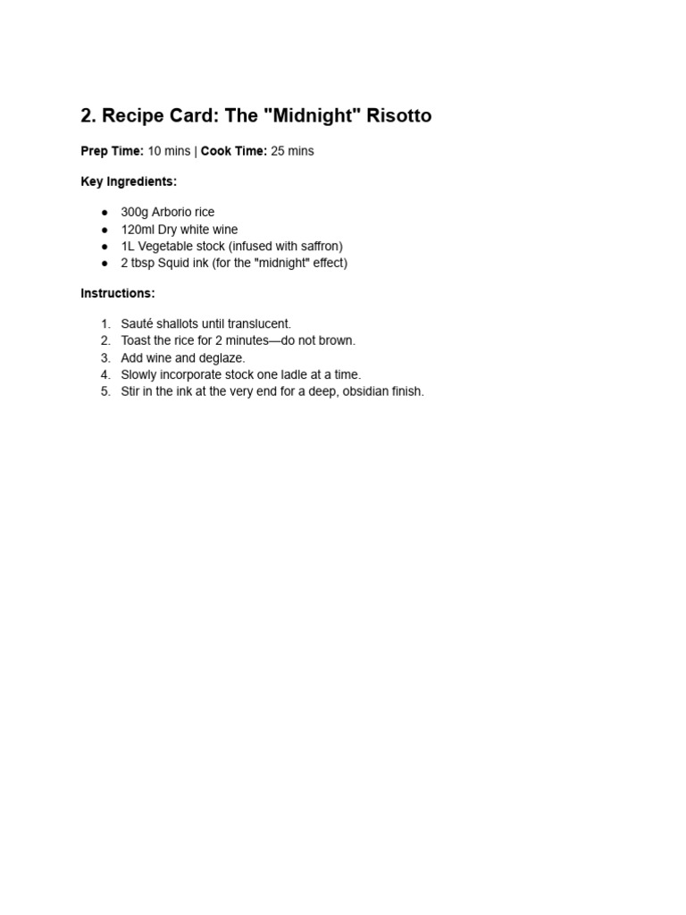 Recipe | PDF