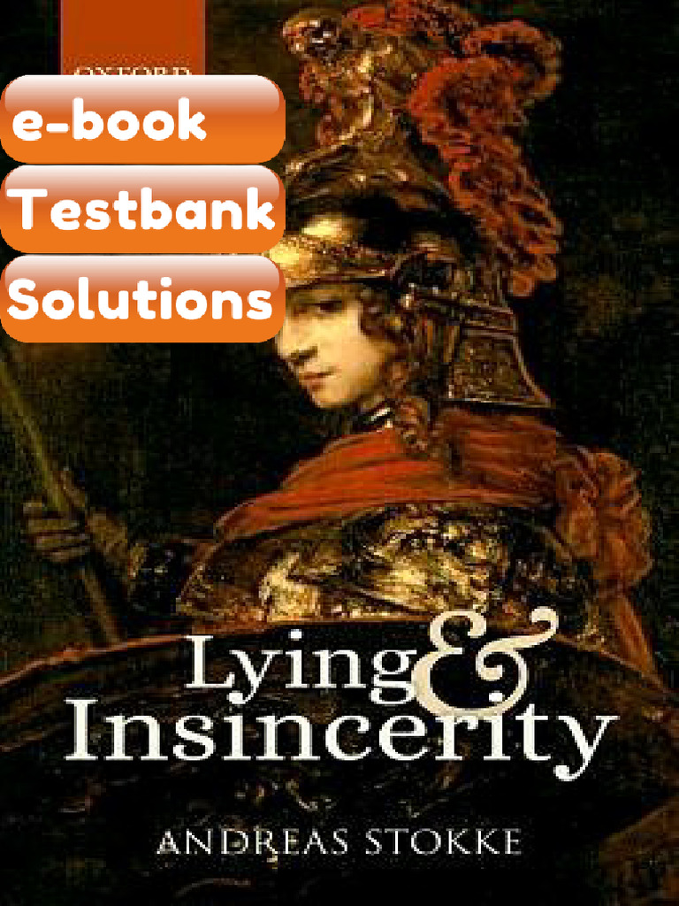 Testbank Lying and Insincerity 1st Edition Download | PDF ...