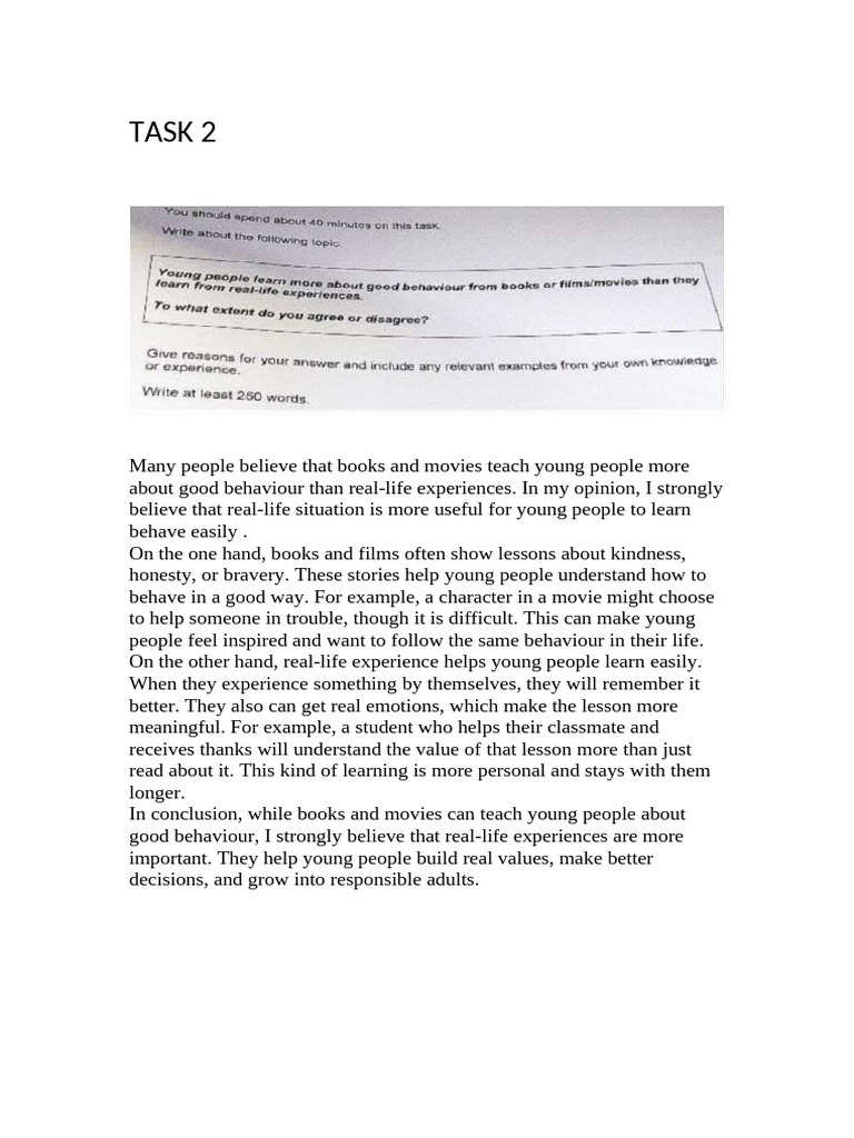 Writing Test 6 | PDF