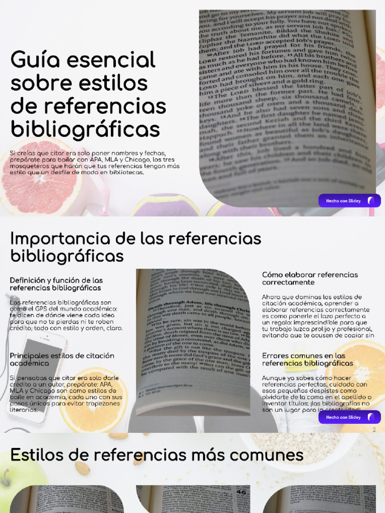 Estilo de Referencias Bibliográficas | PDF