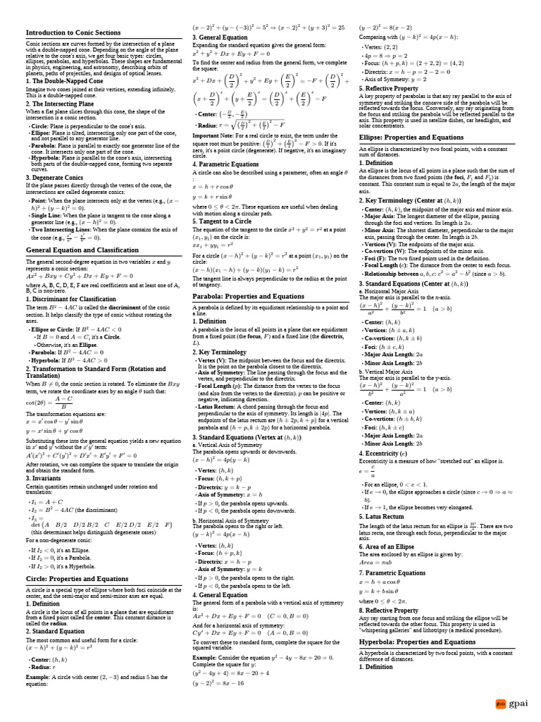 Cheatsheet 0b912a68 8fe5 4dec Bf17 Fdd82a184c74 | PDF | Ellipse ...