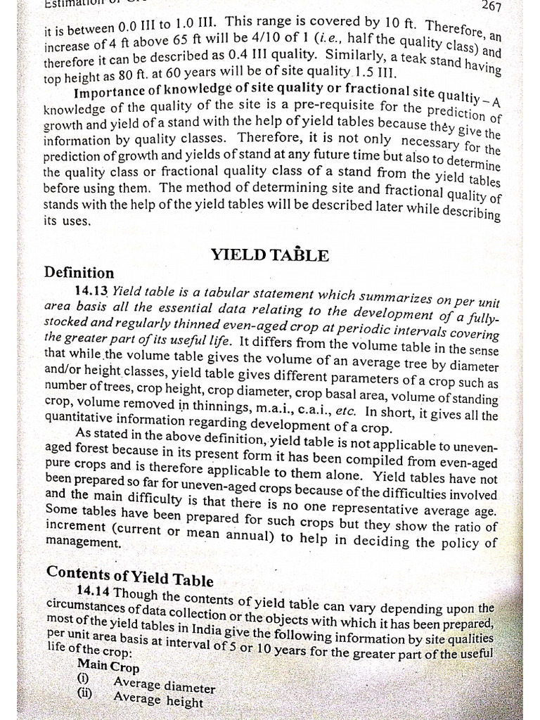 15) - Yield Table | PDF