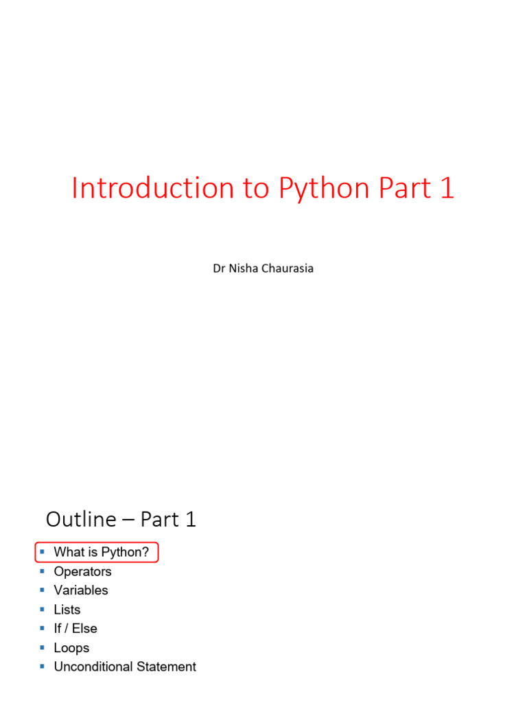 Lecture Slides (Till Quiz-1) | PDF | Software Bug | Python (Programming ...