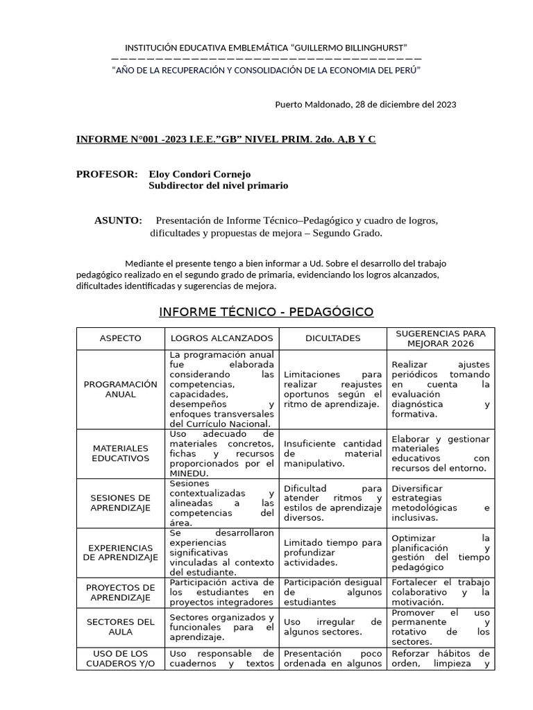 Ficha de Registro de Entrega Del Docente Al Director | PDF | Pedagogía ...