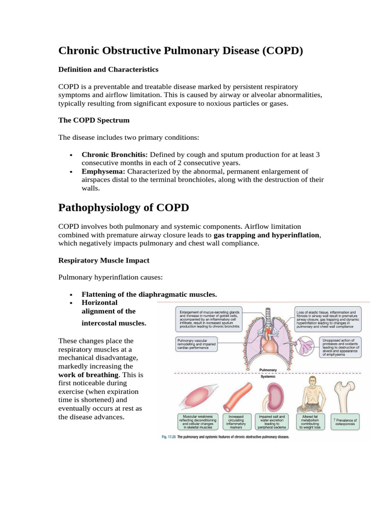 COPD | PDF | Chronic Obstructive Pulmonary Disease | Bronchitis
