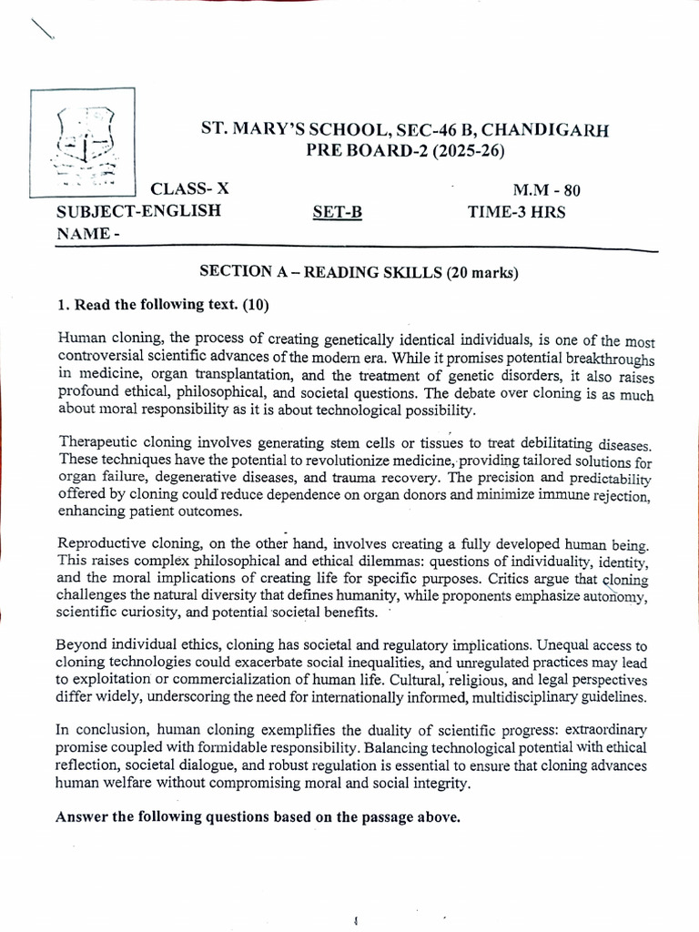English Paper | PDF