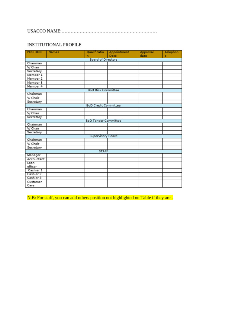 Institutional Profile | PDF