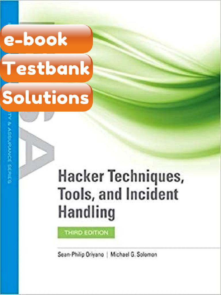 Testbank Hacker Techniques Tools and Incident Handling 3rd Edition ...