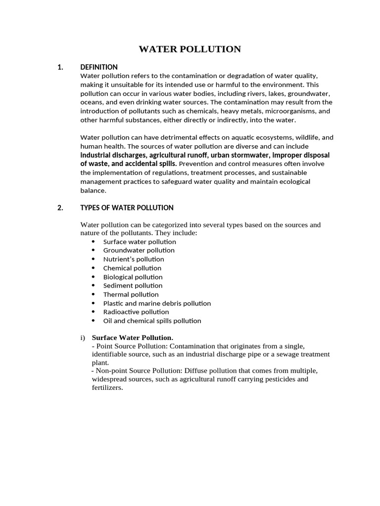 Water Pollution | PDF | Water Pollution | Eutrophication