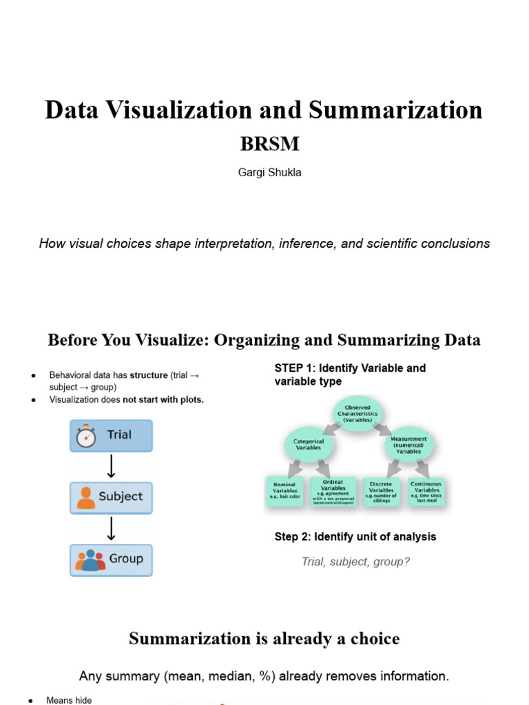 Data Visualization and Summarization | PDF | Skewness | Mean