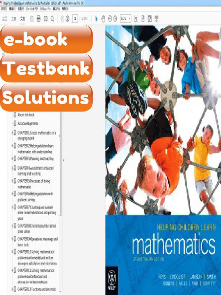 Testbank Helping Children Learn Mathematics 1st Australian Edition E ...