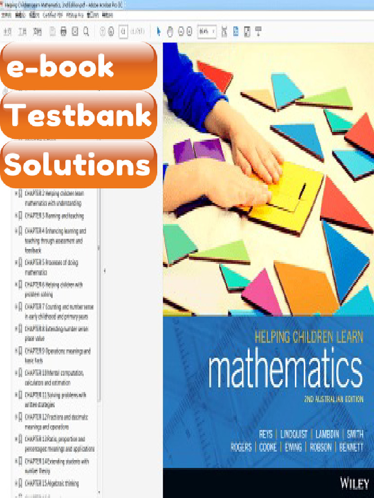 Testbank Helping Children Learn Mathematics 2nd Edition Ebook Solutions ...
