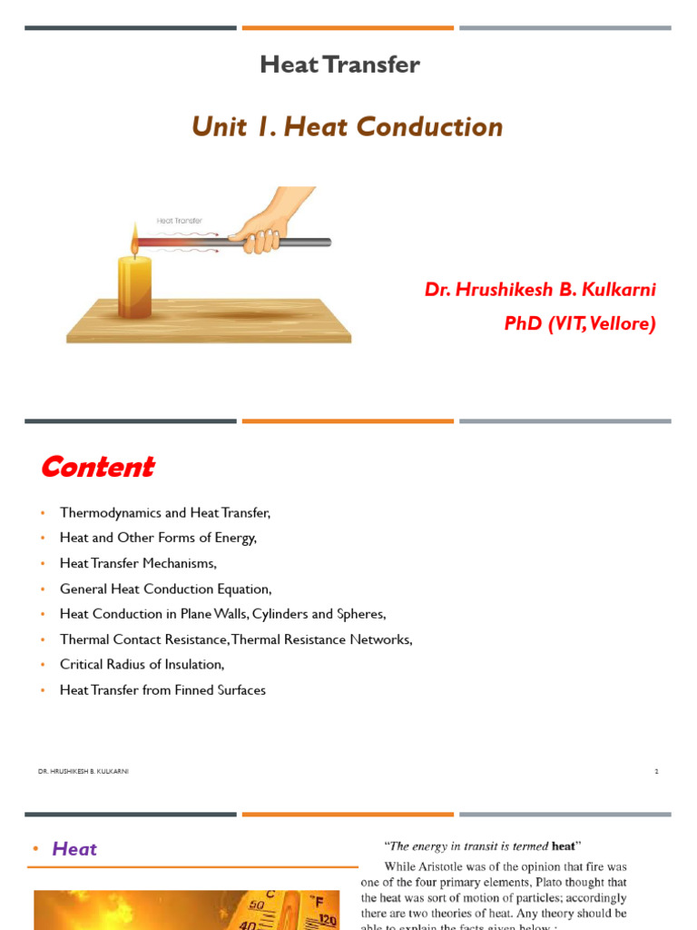New Unit 1. Heat Conduction | PDF | Thermal Conduction | Heat