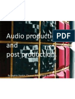Audio Production and Post Production.: by Sophie Hoskin, Eleanor Button and Hayley Mccarthy