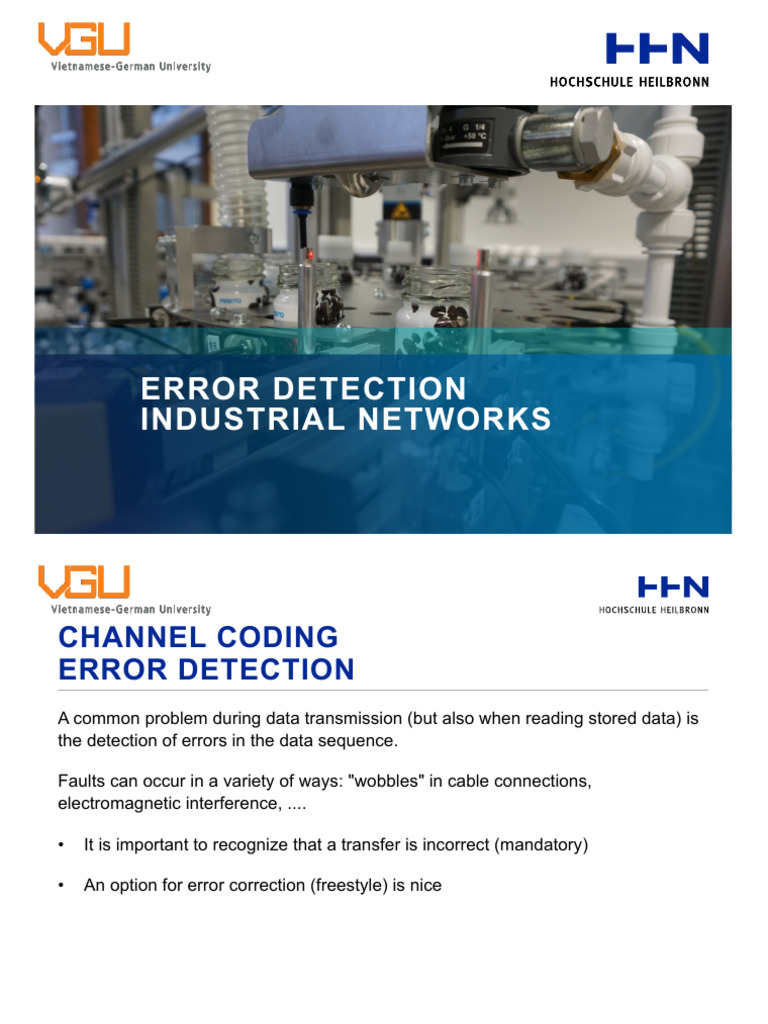 Industrial Networks 04 Error Detection en | PDF | Telecommunications ...