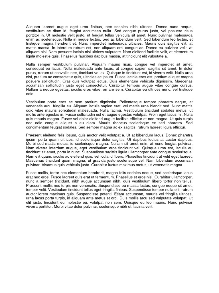 Aliquam Laoreet Augue Eget Urna Finibus | PDF