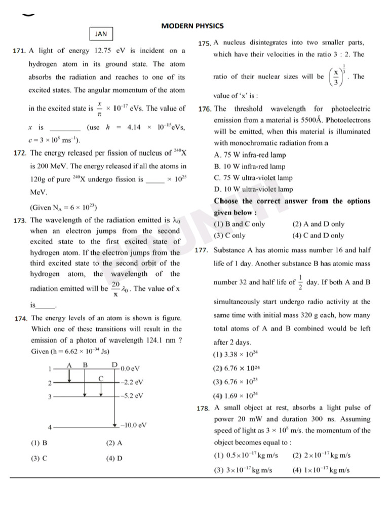 Modern Physics 2026 Preparation | PDF