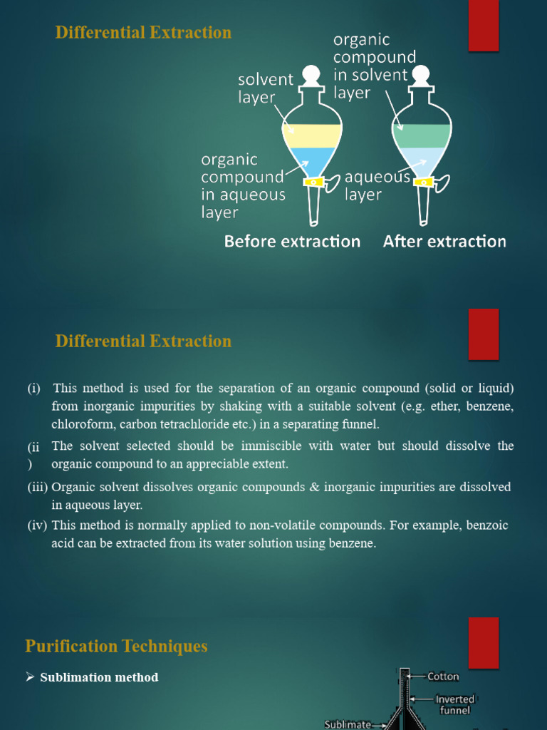 Purification Techniques Ncert Explaination | PDF | Chromatography ...