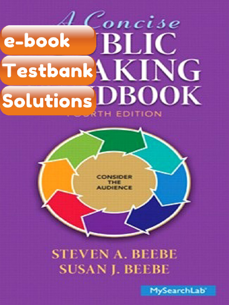 Testbank a Concise Public Speaking Handbook 4th Edition Beebe Beebe E ...