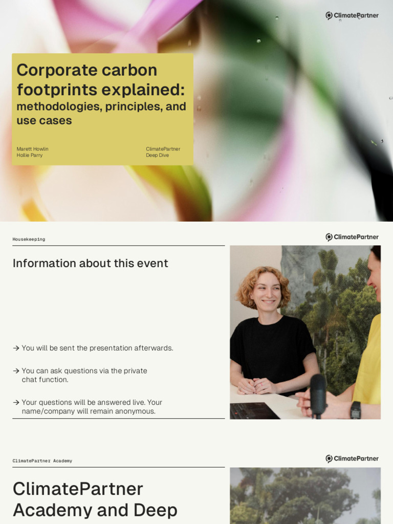 ClimatePartner DeepDive CCF en | PDF | Carbon Footprint | Climate ...