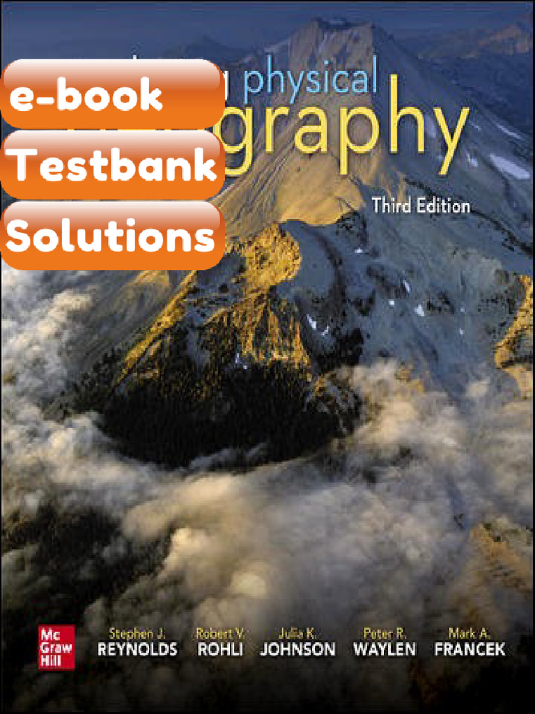 Testbank Exploring Physical Geography 3rd Edition Stephen Reynolds ...