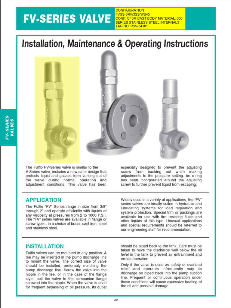 PSV Catalogue | PDF | Pump | Valve