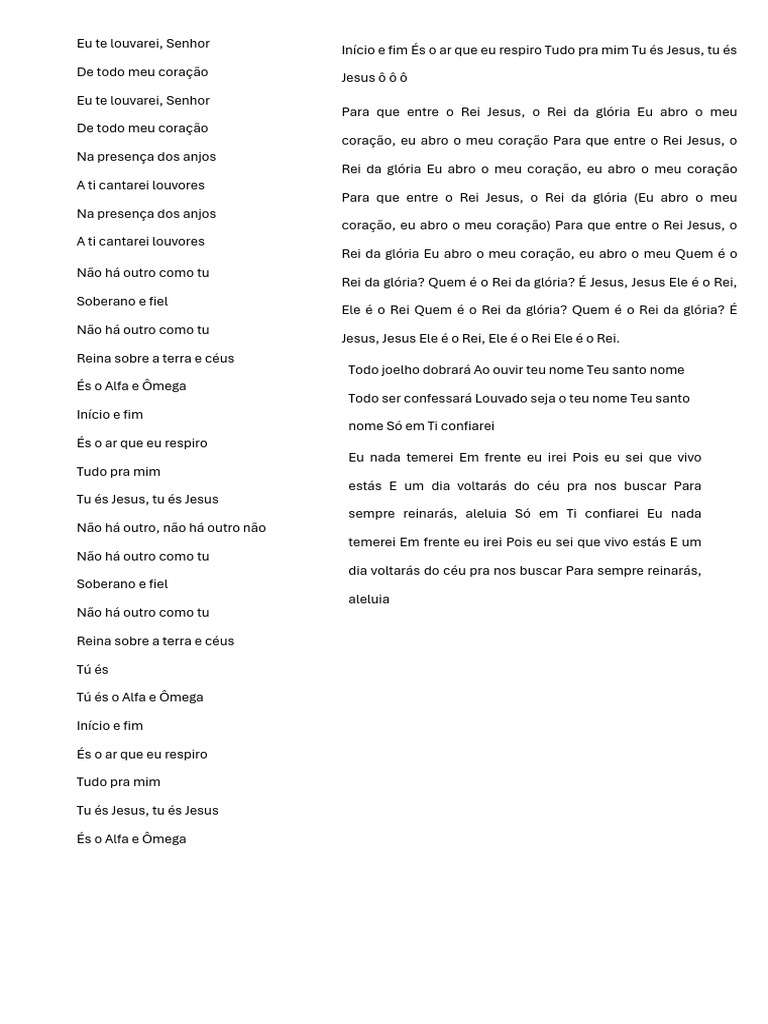Letras Medley PDF | PDF