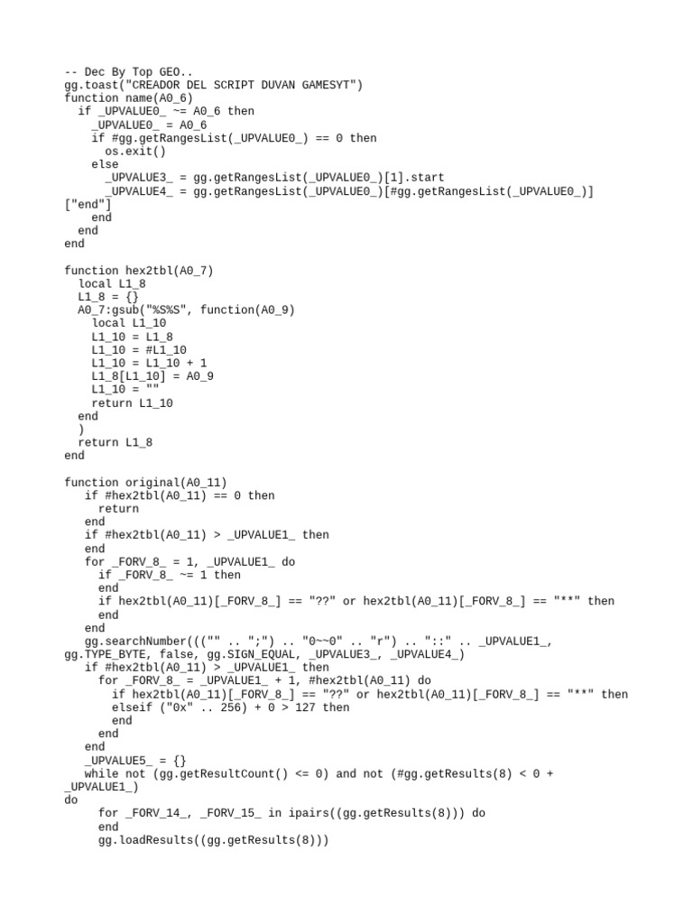 709180778 Free Fire Script by DUVAN Dec Lua | PDF | Computer ...