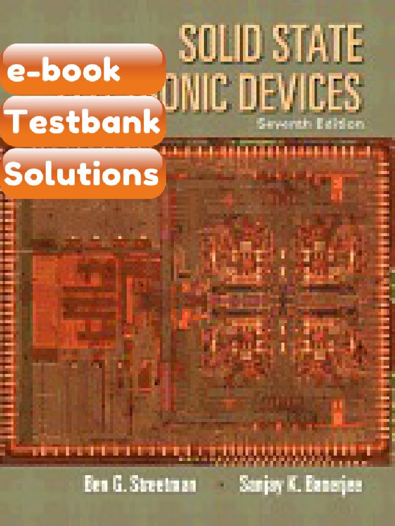 Testbank Solid State Electronic Devices 7e by Ben Streetman 0133356035 ...
