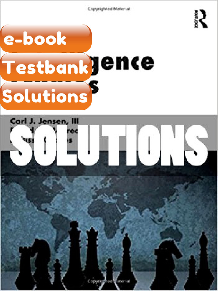 Testbank Solutions Introduction to Intelligence Studies 2 Ed Jensen III ...