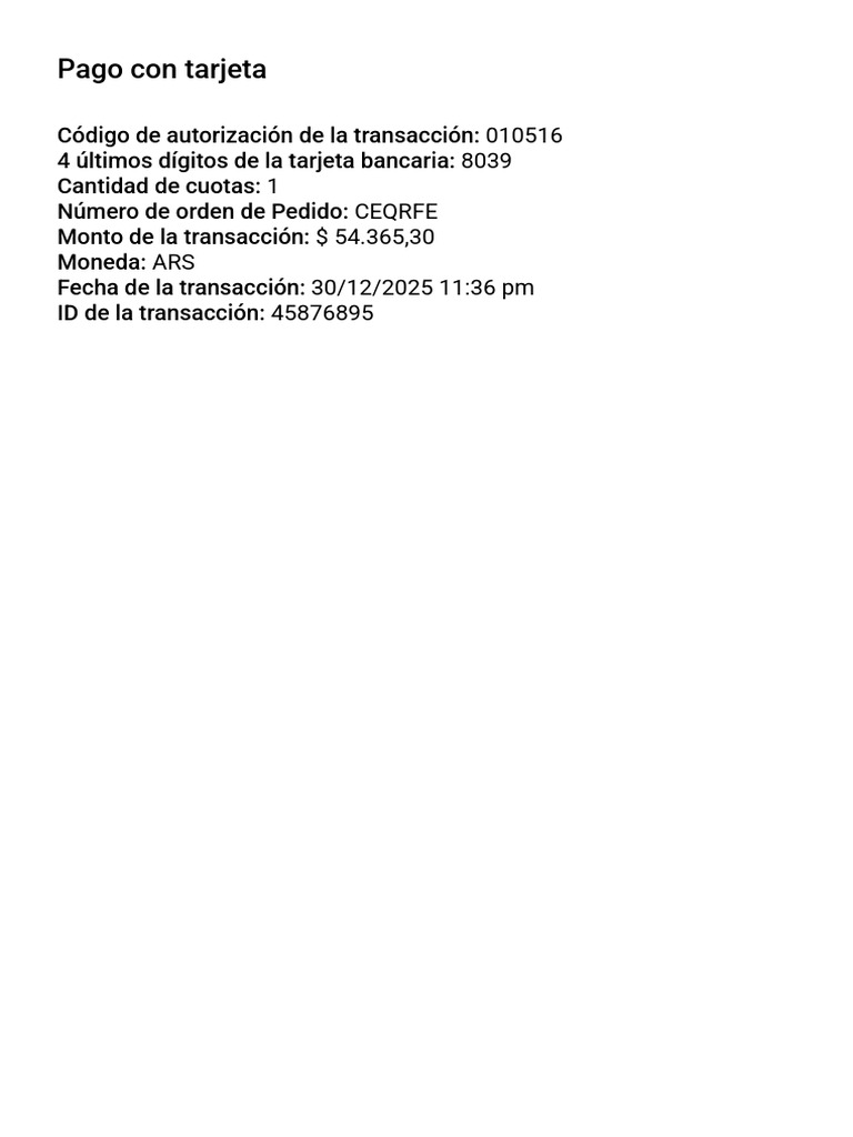 Transaccion | PDF