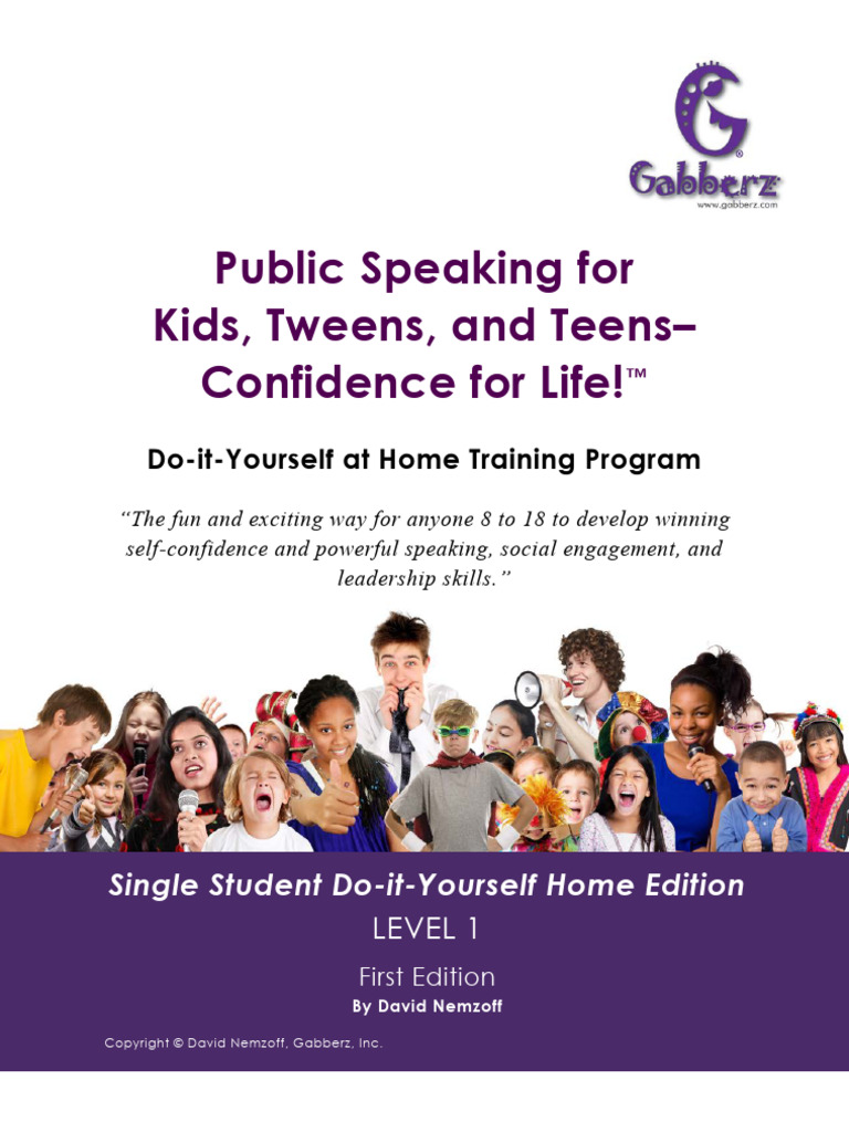 Public Speaking For Kids, Tween - David Nemzoff | PDF | Public Speaking ...