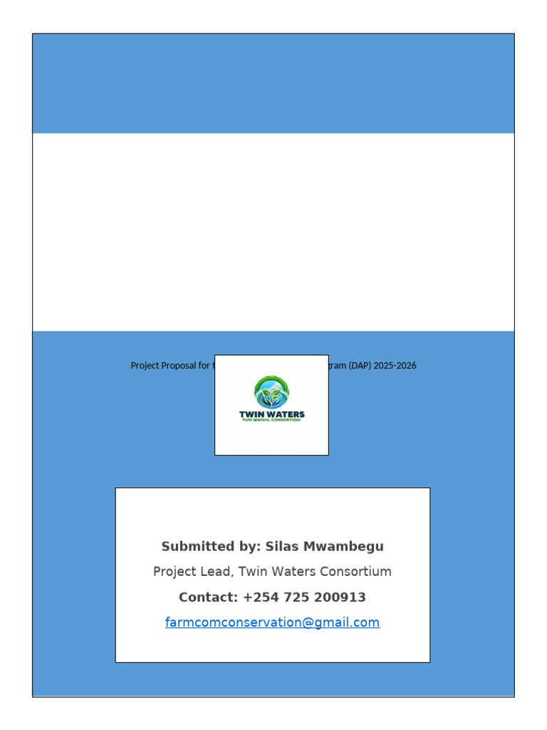 A Project Proposal For The Australian Direct Aid Program | PDF ...