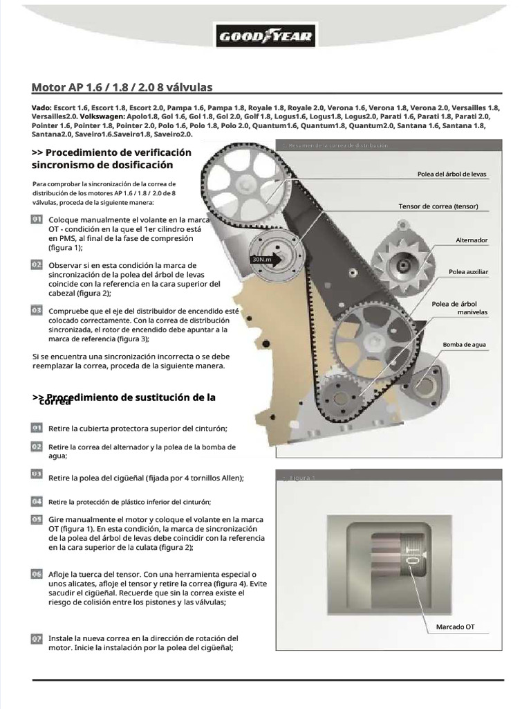 PDF Motor AP 16-18-20 8 Valvulas Sincronismo de Dosificacion Compress | PDF