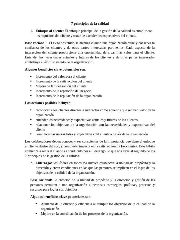 Calidad de Los Servicios | PDF | Gestión de la calidad | Toma de decisiones