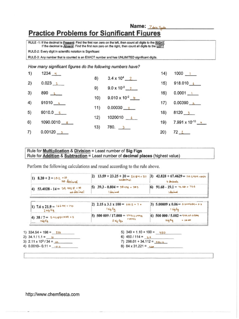 Sig+Fig+Practice+2021 | PDF