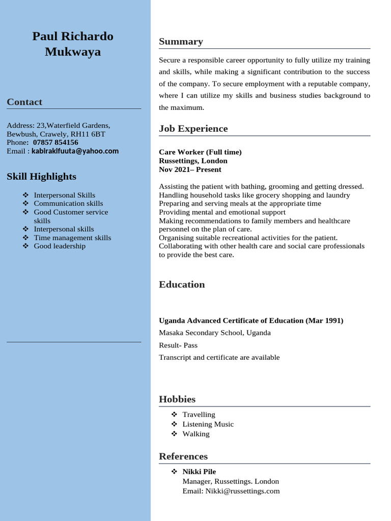 Paul CV | PDF