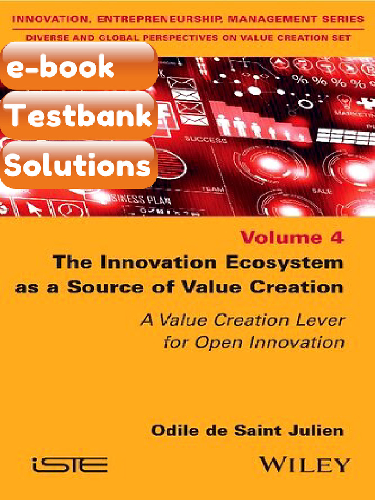 Testbank the Innovation Ecosystem as Source of Value Creation Value ...