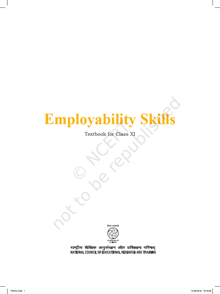 Employability Skills XI | PDF