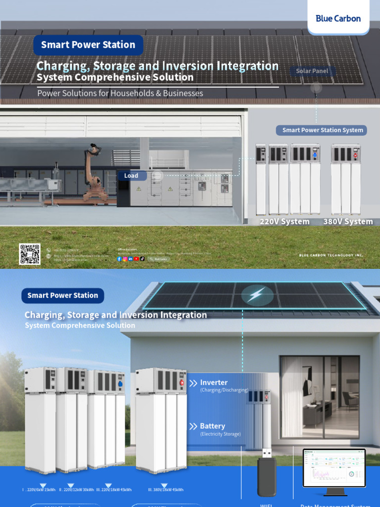 Smart Power Station Blue Carbon 2025-10-31 | PDF | Photovoltaic System ...
