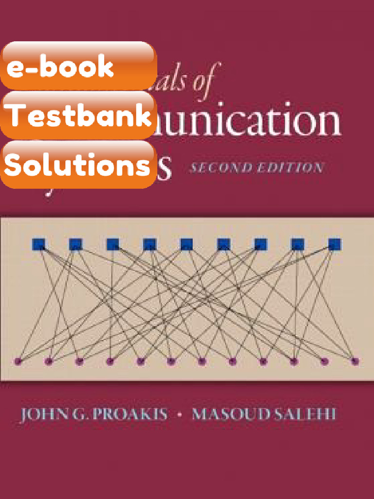 Testbank Fundamentals of Communication Systems 2E J G Proakis M Salehi ...