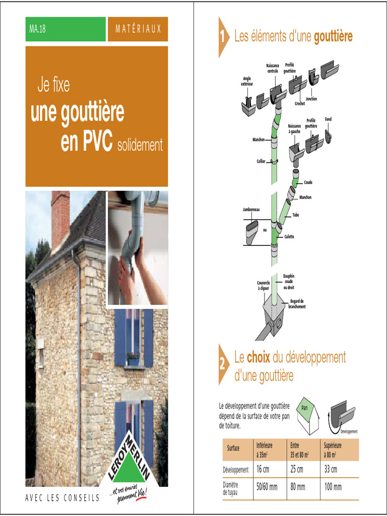 Fixer Une Goutiere en PVC | PDF | Tuyau
