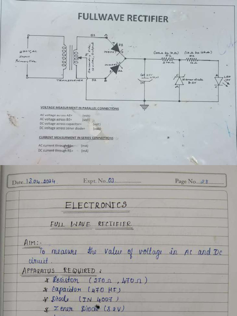 2.1.full Wave Rectifier | PDF