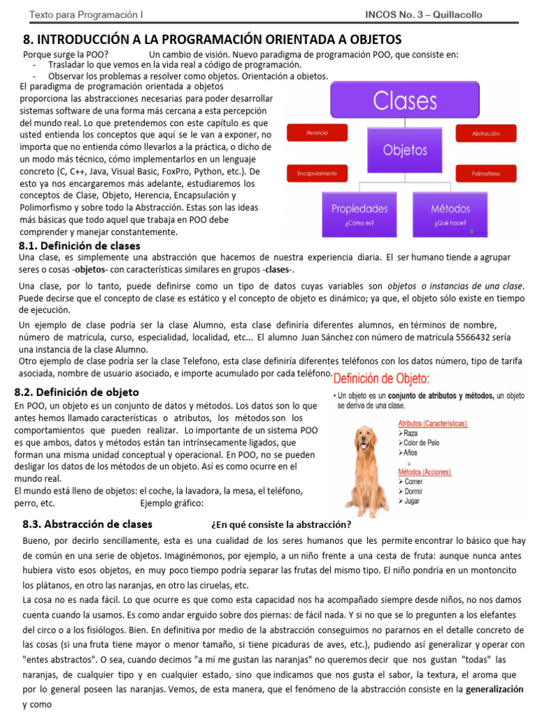 Tema 8 Programacion | PDF | Herencia (Programación Orientada a Objetos ...