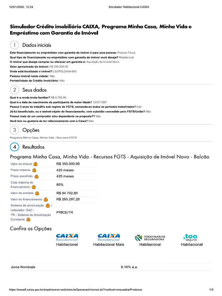 Price 350k - Salario de 6.7k - Considerando Somento o Valor Que Falta | PDF